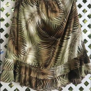 Paradiso Skirt Green Brown Size M